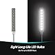 Daffodil ULT05 - LED USB Leselampe mit 8 langlebigen hellen LED´s - 6000 Kelvin - Kaltweiß - 360°C Schwanenhals - Silber