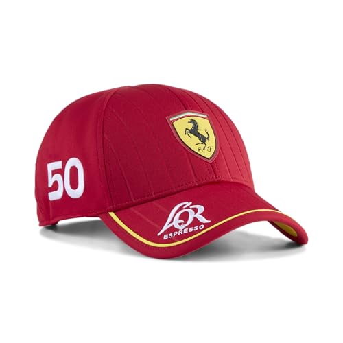 PUMA Scuderia Ferrari 2025 Gorro del Equipo Hypercar de Le Mans – Rojo – Talla Única
