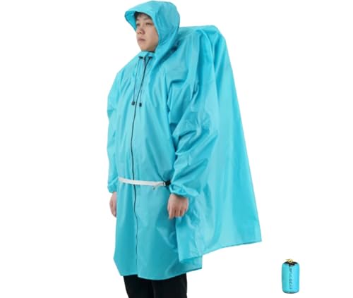 3F UL Gear Poncho de pluie en nylon 15D, léger, coupe-vent, résistant à la neige, imperméable, poncho pour randonnée, alpinisme, camping, mandarine