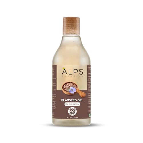 Image of Alps'- Flaxseed Gel (300ml) (10.14 fl. oz.) I For Hair & Skin I Frizz-Control | Smoothening I Moisture Rich I Soft Long Hair | Intense Hair Nourishment | Homemade Feel