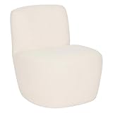 Coloris : Ivoire Paris Prix Atmosphera Créateur d\'intérieur - Chauffeuse Design Leone 71cm Ivoire