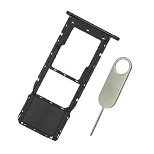 PHONSUN Single Sim Tray SD Card Slot Holder Replacement for LG K51 LMK500 K500MM K500QM K500UM (Black)