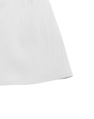 Image of Bingerlily Girls Summer Casual Tops Square Neck T Shirts Cute Smocked Top Tees