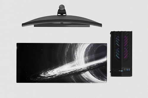 Image of Singularity Premium Desk Mat | Anti-Skid | Anti-Slip | 80 x 30 cm | Laptop Mat for Work from Home /Office /Gaming- Extended Mouse pad and Keyboard Desk mat