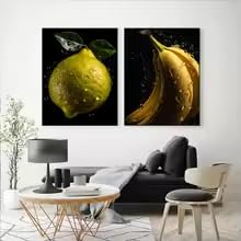 Tableaux sur toile de fruits au rendu artistique de haute précision 60 x 90 cm