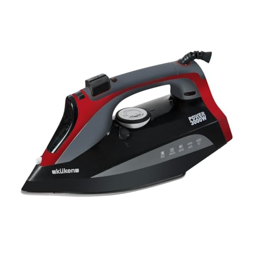 Fer à vapeur KUKEN 3000W semelle inox pour éliminer facilement les plis tenaces sur les tissus épais
