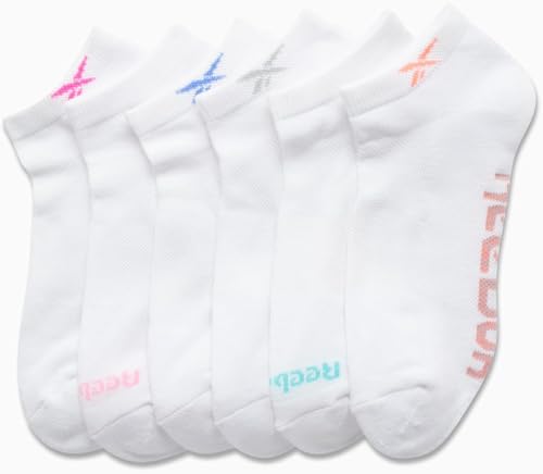 Image of Reebok Womens Low Cut Socks 6 Pack Cushioned Athletic Performance Socks | Breathable, Moisture-Wicking Fabric with Arch Support, a Comfort Toe Seam and Flexible Stretch Fit