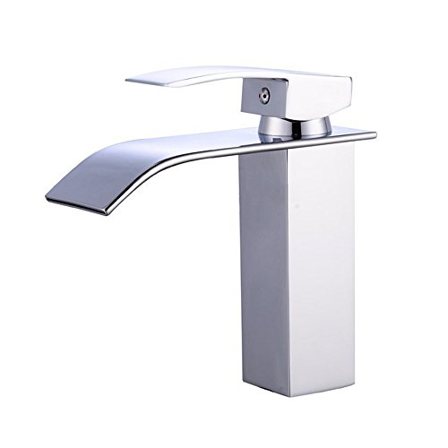 Robinet mélangeur cascade chromé pour vasque d'hôtel et restaurant