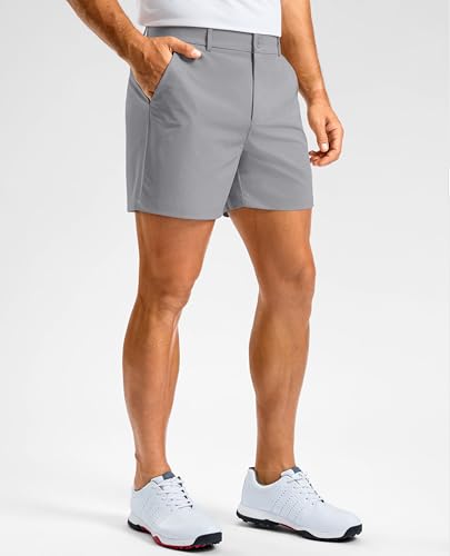 Image of Soothfeel Men's Casual Shorts 5 /7 /9 Inch Golf Dress Shorts for Men Flat Front Work Lightweight Quick Dry with 4 Pockets