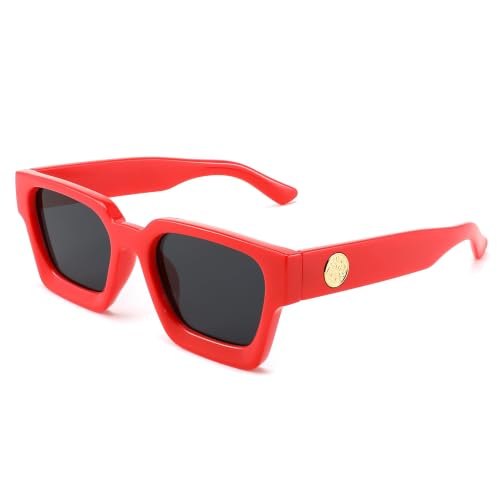 Image of FEISEDY Vintage Small Sunglasses Oval Slender Metal Frame Candy Colors B2277