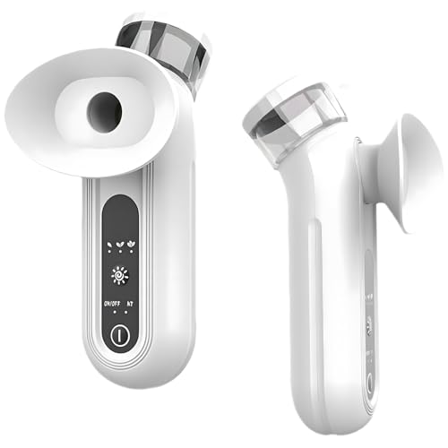 Eye Steamer for Dry Eyes, Heated Nano Eye Mist Sprayer with Warm and Cold Compress Modes, Rechargeable Handheld Eye Moisturizer and Soother, Nano Face Steamer for Eye Skin Care, Office, Travel, Home