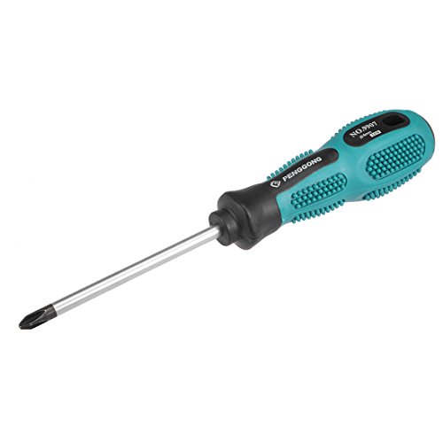 Image of uxcell #2 Phillips Screwdriver 4 Inch Round Shaft Non Slip Comfortable Handle