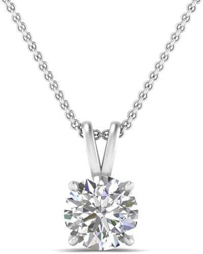 Fascinating Diamonds 12-1 12 Carat LAB GROWN Diamond Solitaire Pendant IGI Certified 14K Gold 4 Prong Diamond Pendant Necklace For Women Very Good