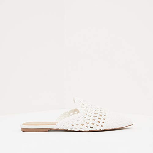 Image of shoexpress Womens Textured Pointed Toe Mules Mules