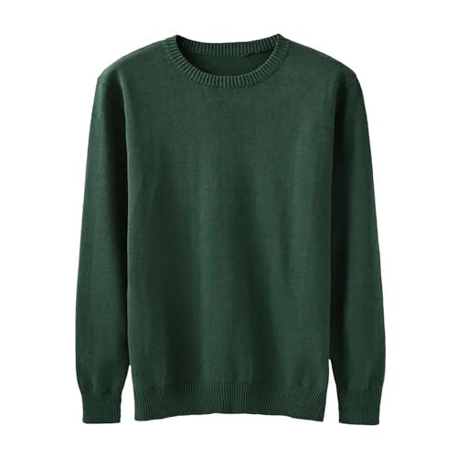 Mokkpeq Men's Slim Fit Lightweight Cotton Sweater Crewneck Long Sleeve Casual Business Jumpers Fall Winter Warm Knit Pullover