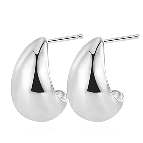 Tear Drop Stud Earring Chunky Gold Hoop Ball Earrings Statement Earrings For Teen Girls #TOP1
