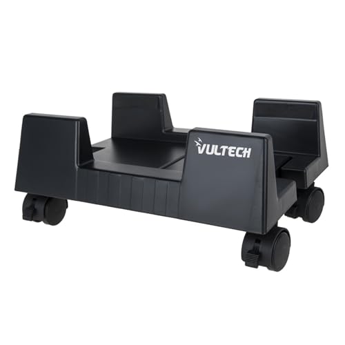 VulTech CP-02 wózek PC, tworzywo sztuczne, 4 koła, czarny [Włochy]