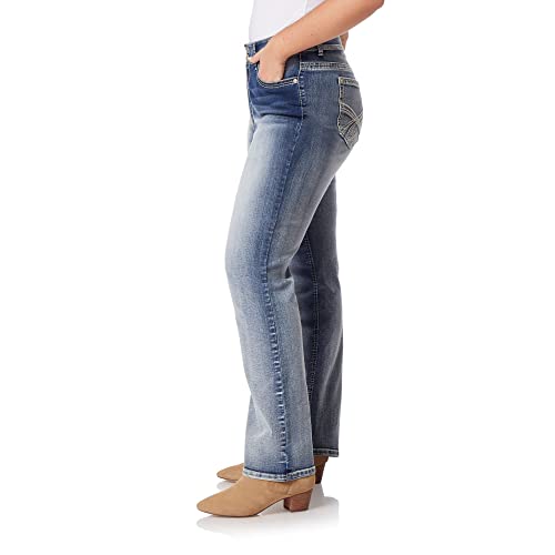 Image of WallFlower Luscious Curvy Bootcut Jeans for Women, Mid-Rise Insta Stretch Denim, Size-Inclusive Juniors Jeans