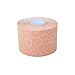 TheraBand Kinesiology Tape, Waterproof Physio Tape for Pain Relief, Muscle & Joint Support, Standard Roll with XactStretch Application Indicators, 2 Inch x 16.4 Foot Roll, Beige/Beige