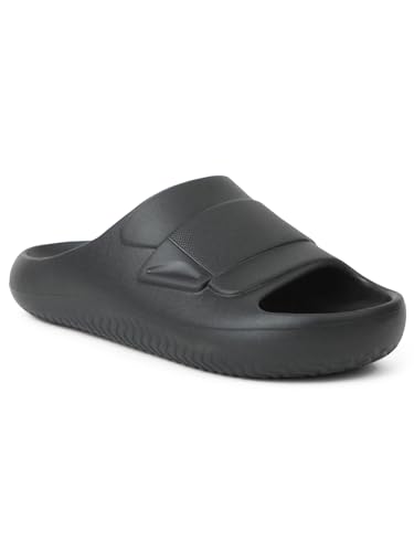 Image of Liberty A-HA DREAMWALKM Casual Slider For Men - Black, Grey, Dark Grey & Khaki | Slip-on /Flip Flops - Durable and Lightweight | Comfortable and Soft Outsole for Everyday Wear - Stylish Footwear