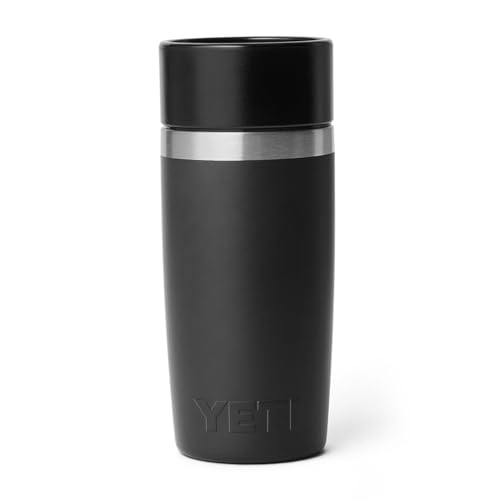 Image of YETI Rambler 12 oz Travel Bottle, Stainless Steel, Vacuum Insulated with Leakproof Commuter Cap, Black