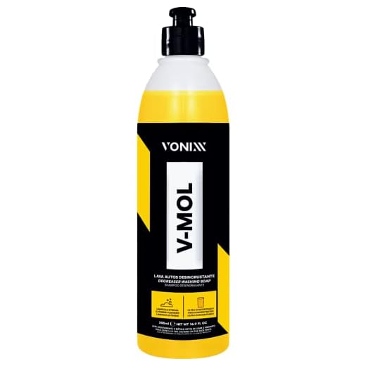 Shampoo Lava Autos Automotivo Desengraxante Desincrustante Neutro Sujeira Pesada V-Mol 500ml Vonixx
