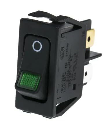 Marquardt Panel Mount Rocker Switch, 2-Pin On/Off Switch, On-Neutral-Off, 16 A, 12.2 mm x 27.2 mm, Illuminated, IP 40-1555.3108