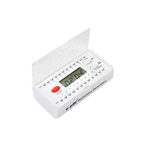 e-Pill 6 Alarm Pocket Timer - Pill, Vitamin and Medicine Medication Reminder - Easy to Hear and Set Cover