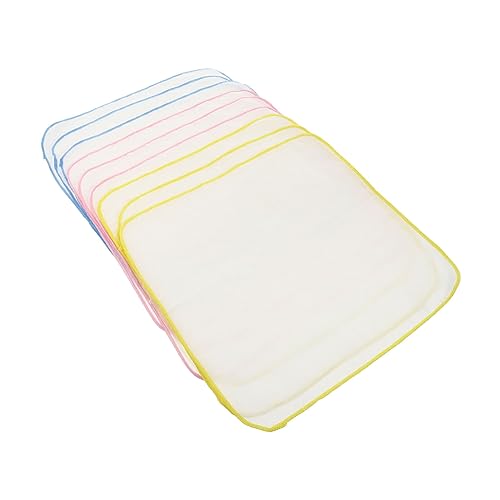 Beaupretty 9-Pack Cotton Muslin Burp Cloths for Newborns Soft Absorbent Burping Towels 30x30cm Baby Bibs for Infants for Sensitive Skin