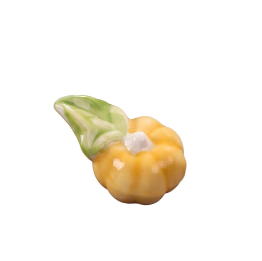 Poggia Bacchette, Porta Bacchette, Grazioso Supporto per Bacchette da Ristorante e Cucchiaio per Cucina, 5 Pezzi di Piccole zucche in Ceramica, Hotel, Tavolo, casa, Piccoli Supporti
