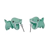Bonito pendiente de mordedura de dinosaurio, simple caricatura de dinosaurio, aretes de mordedura de animal, aretes de mordedura de dinosaurio de dibujos animados de animales