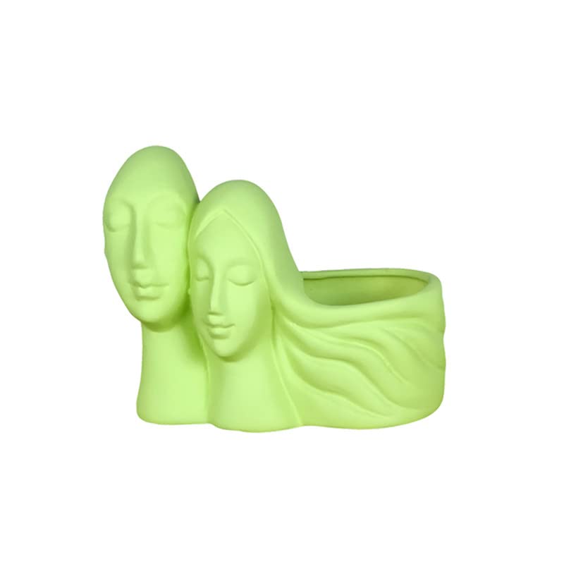 Lasaki Couple Mint Ceramic Pots for Indoor Plants, Planters, Flower, Pots, gamla, Outdoor, Balcony, Home, Garden, Office Decor, Succulent Pot(L - 16 X W - 10 X H - 14.5 cm)(Plants not Included) (B0BMV996KX) Amazon Price History, Amazon Price Tracker