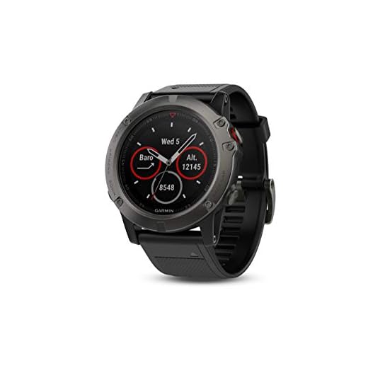 Garmin 010-01733-00 Fenix 5X Sapphire - Slate Gray with Black Band