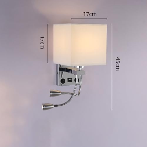 Lámparas de pared E27 para lectura nocturna sin molestar en la cama 2