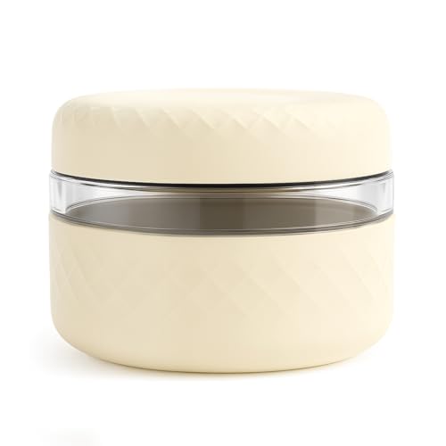 Image of 16 oz /2 Cup Glass Lunch Bowl Container with Lid, Leak & Spill Proof