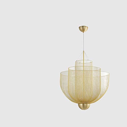 Suspension nordique moderne lampe suspension créative dorée salon et restaurant
