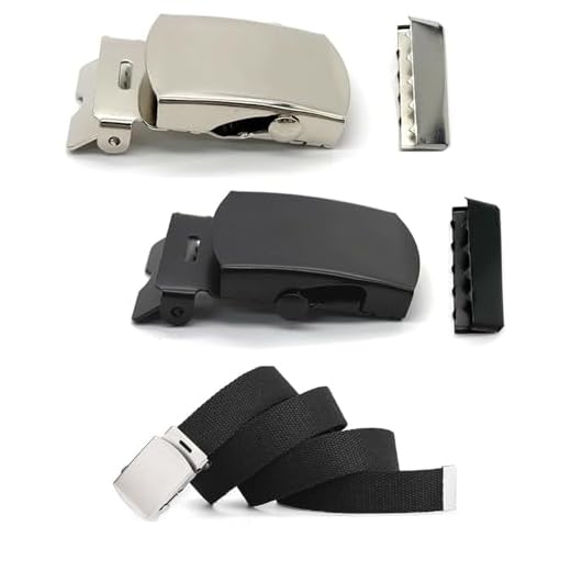 JOYOLA 2 Pièces Boucle de Ceinture de Style Militaire Boucle de Ceinture Hommes Boucles de Ceinture Militaire en Métal avec Barre Coulissante, Boucles de Ceinture pour Ceinture de 32mm