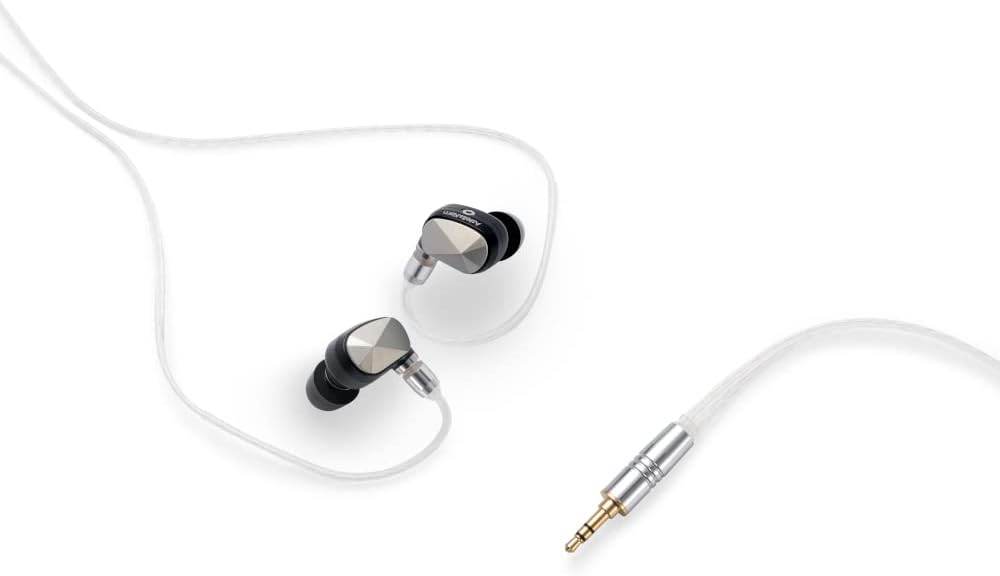 Astell&Kern PATHFINDER IEMs with a 3.5mm cable connected, ready for use.
