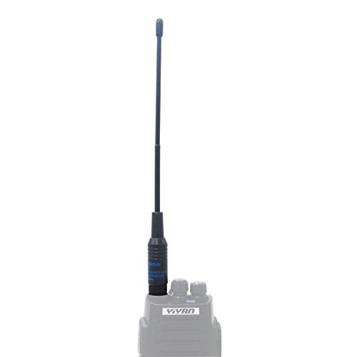 Walkie Talkie Antenne Huanuo RH701 BNC Dual Band VHF UHF High Gain Antennes voor kenwood TK200 TK210/TYT HYT/ICOM IC - V8 IC - V80/Yaesu/Vertex Two Way Radio (8.46 inch)