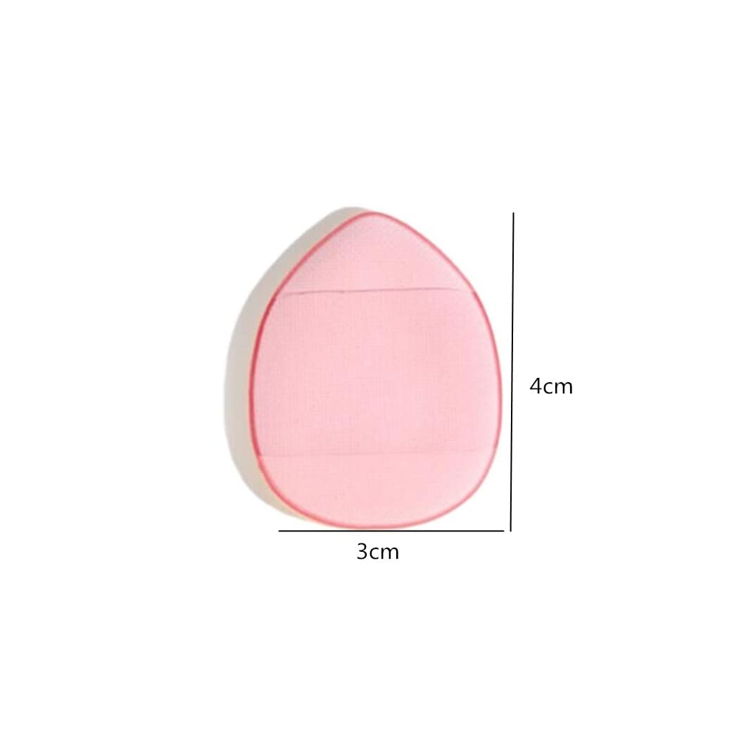 Confezione da 10 spugnette per cipria da dito con cinghia per le dita, mini spugnette per trucco per fondotinta liquido, crema, correttore, ombretto, strumenti di bellezza bagnati e asciutti (5