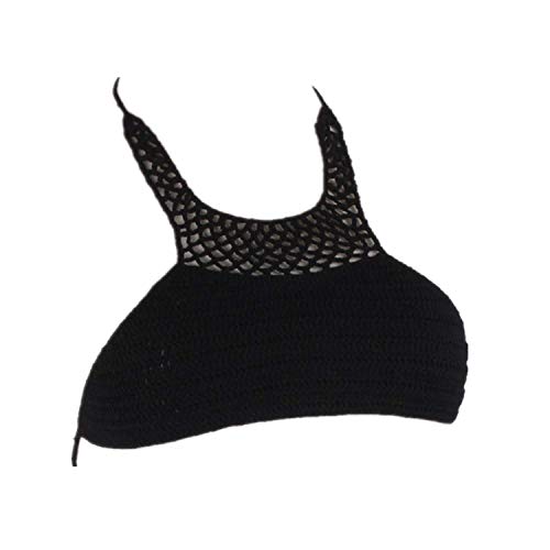 Swimsuits For Women Wokasun.JJ Women Crochet Bralette Knit Bra Beach Bikini Halter Cami