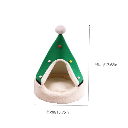 VANZACK 1 Peça Ninho De Gato De Natal Cama De Gato De Férias Casa De Gato Casa De Gato De Natal Ninh