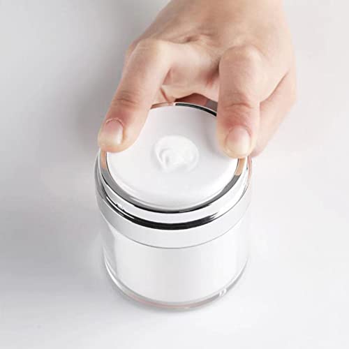 Beaupretty Frasco Ar Vazio Jarros de Ar 4Pcs: Cosmético de Maquiagem Recipientes de Acrílico Frascos