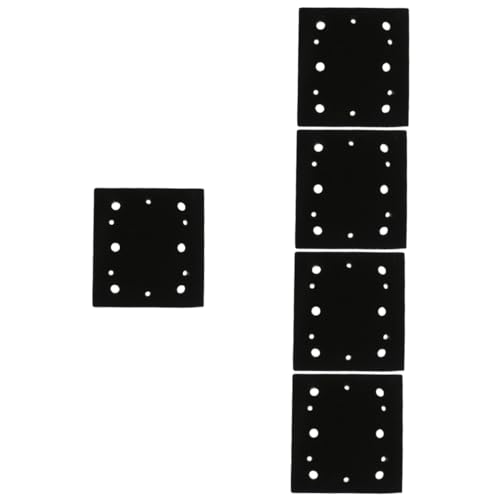 Patins de ponçage carrés pour ponceuse plaque de support de rechange lot de 5