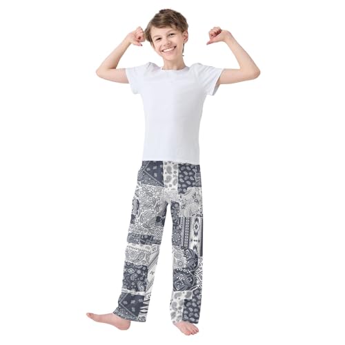 Boys' Pants Bandana Paisley Native American Traditional Long Bottoms Elastic Waist Trousers with Pockets S-XL2