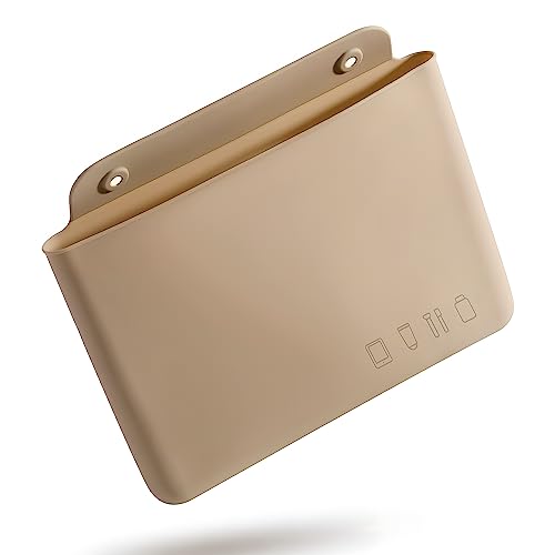 3zorqinron Makeup Brush Holder Travel, Silicone Makeup Bag, Holds Makeup Brushes, Makeup and Tools; Dustproof Waterproof and Easy to Clean.