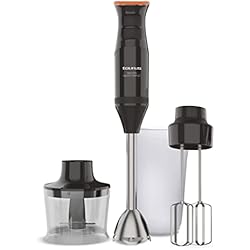 Batidora De Vaso Taurus Magnum 1000 Taurus BAPI 1200 Rocket - Batidora de mano 1200W | Regulador de 20 velocidades ajustable | Función Turbo | Cuchillas de acero inoxidable | Doble batidor | Diseño ergonómico | Vaso medidor 500 ml