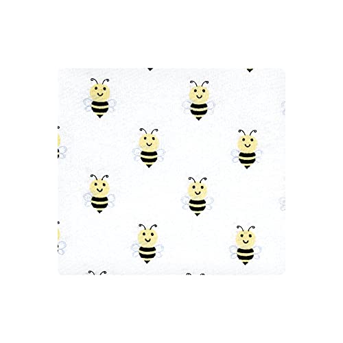 Image of Hudson Baby Unisex Baby Cotton Flannel Receiving Blankets, Daisy Bee, One Size