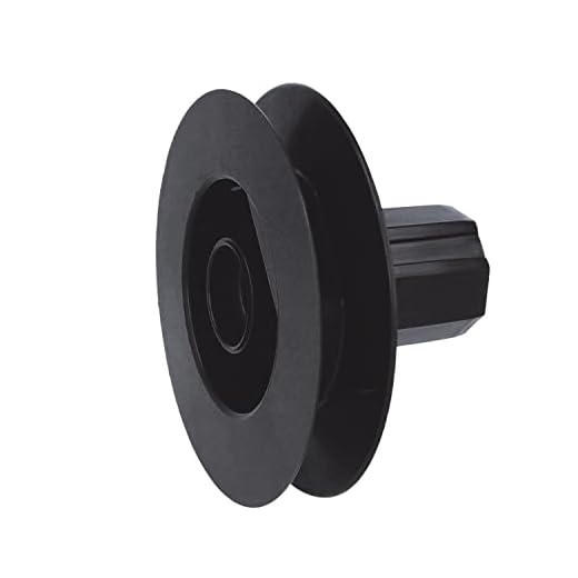 Amig - Polea de Disco de Nylon Negro para Rodamiento de Eje de Persianas Enrrollables | Para Cintas de 18 mm, Tubos de 42 mm y Testeros de Aluminio | Diámetro Ø120 mm