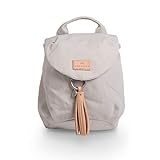 pattydoo leder quasten DURCHDACHTES DESIGN durch leicht umfunktionierbare, bunte Träger & praktische Organisationsfächer. Stylischer 2-in-1 Alltags Rucksack / Shoulder Bag mit Leder Elementen & Magnetverschluss.
